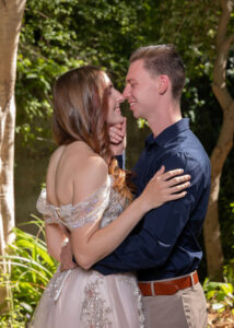 couple looking at each other in a romantic way