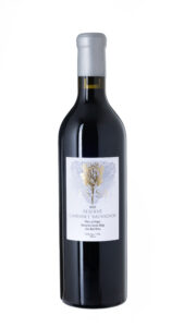 wine bottle on a white background